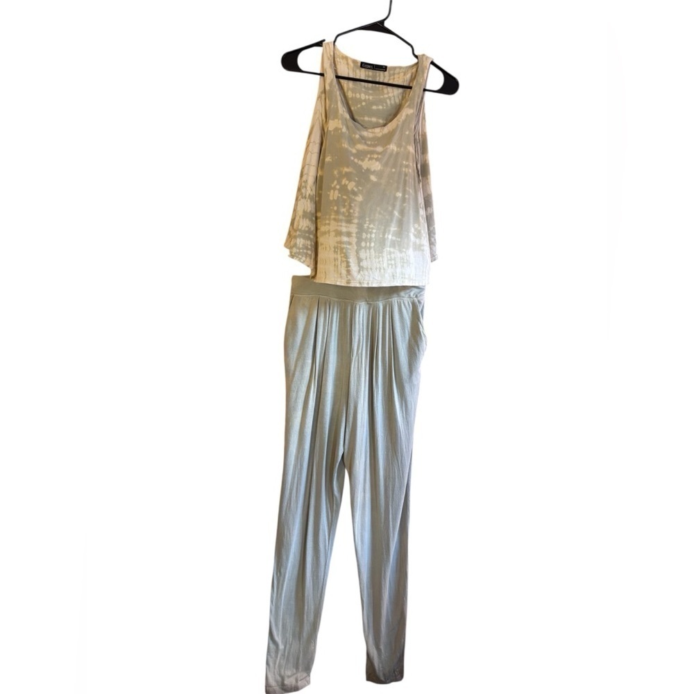 Gypsy 05 Cream and White Jumpsuit